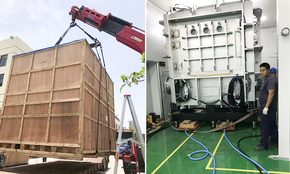 韓國(guó)進(jìn)口40噸設備氣墊搬運